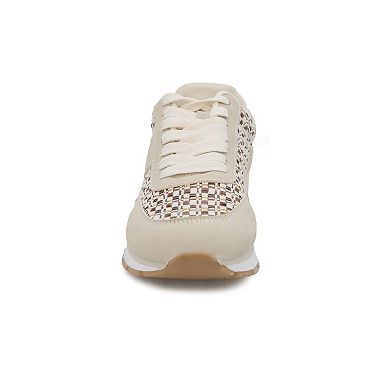 Yoki Women's Lace Up Low Top Sneakers'