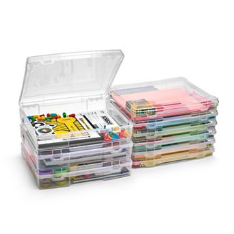Sorbus 9 Variety Size Clear Storage Cases - Snap Closure, Ideal for Board Games, Crafts, and more