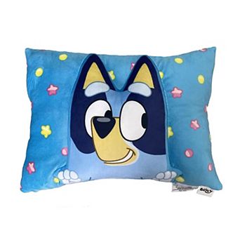 Bluey Party Pups Silk Touch Throw Blanket 50X60 in with Plush Pocket Pillow 14X20 inches