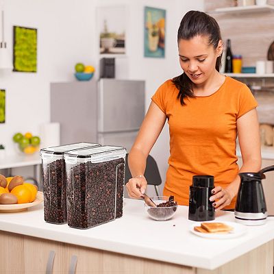 Sorbus Clear 2-Pack Airtight Coffee Bean Storage Container Set