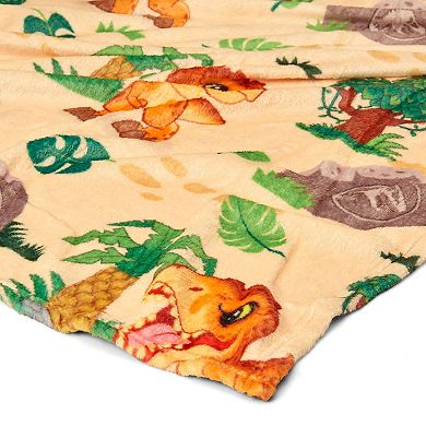 Universal Studios Jurassic Park Wild Time Silk Touch Throw Blanket