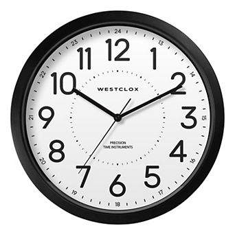 Westclox Black Office Clock