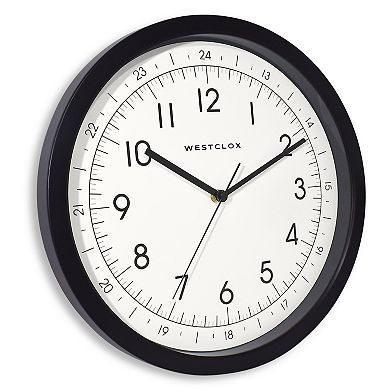 Westclox Black Office Clock