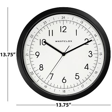 Westclox Black Office Clock