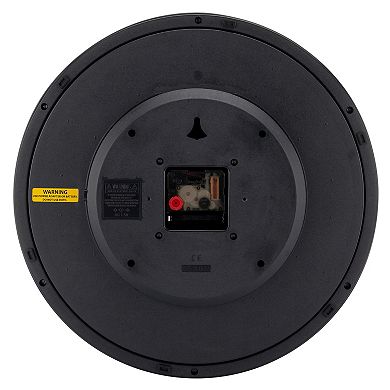 Westclox 14 in. Black Electric Wall Clock