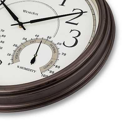 Westclox Indoor & Outdoor Round Wall Clock