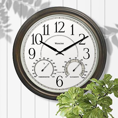Westclox Indoor & Outdoor Round Wall Clock
