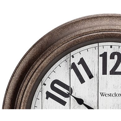 Westclox 15.5 in. Antique Bronze Wall Clock