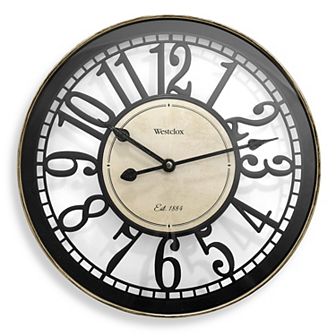Westclox 12 in Bronze Open Round Wall Clock