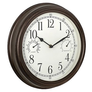 Westclox 12 in. Indoor & Outdoor Wall Clock