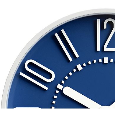 Westclox 10 in. Blue Wall Clock