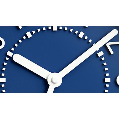 Westclox 10 in. Blue Wall Clock