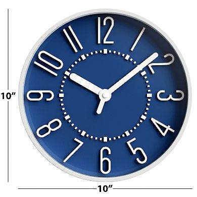 Westclox 10 in. Blue Wall Clock