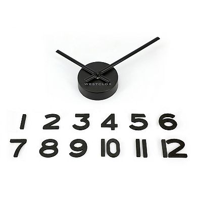 Westclox Black Floating Numbers Wall Clock