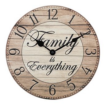 Westclox Family Is Everything Wall Clock