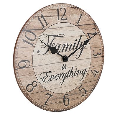 Westclox Family Is Everything Wall Clock