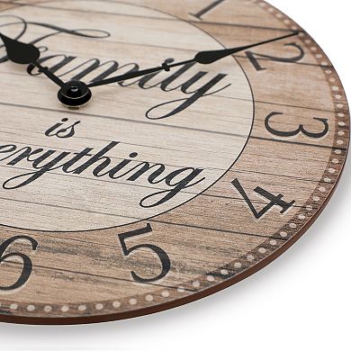 Westclox Family Is Everything Wall Clock