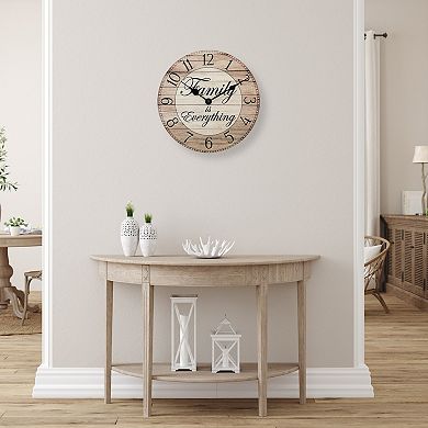 Westclox Family Is Everything Wall Clock