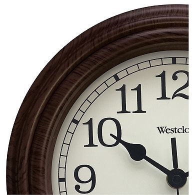 Westclox 10 in. Woodgrain Wall Clock