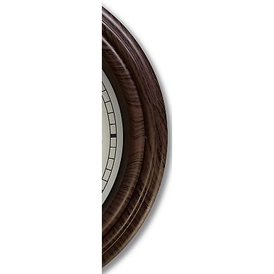 Westclox 10 in. Woodgrain Wall Clock