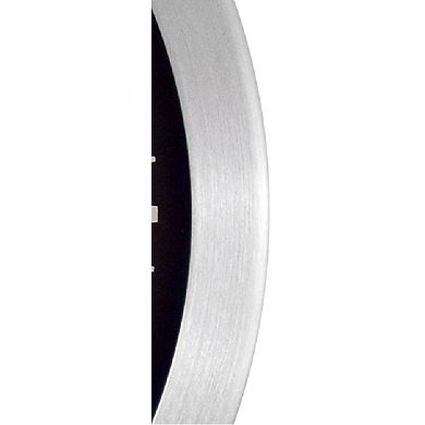 Westclox 9 in. Metal Finish Wall Clock