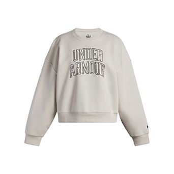 Girls 8-18 Under Armour Rival Fleece Varsity Oversized Crew Sweatshirt