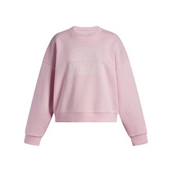 Girls 8-18 Under Armour Rival Fleece Varsity Oversized Crew Sweatshirt