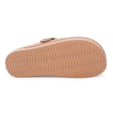 Yoki Claude-04 Women's Faux Suede Slip On Platform Clogs