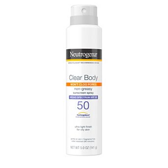 Neutrogena Clear Body Sunscreen Spray SPF 50