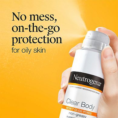 Neutrogena Clear Body Sunscreen Spray SPF 50