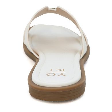 Yoki Women's H-Band Upper Flat Sandal
