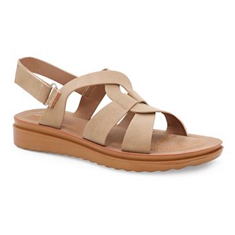 Yoki Carlota-04 Women's Criss-Cross Upper Slide Sandals