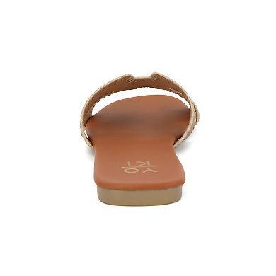 Yoki Essie-29 Women's Open Toe H-Band Stitch Sandals