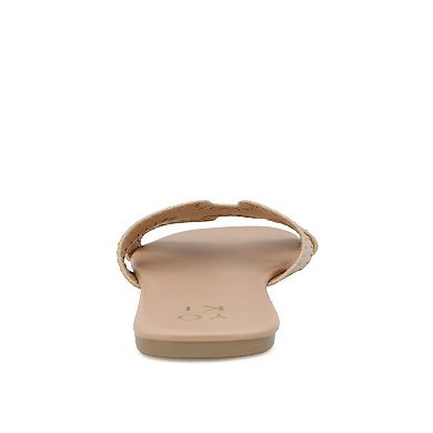 Yoki Essie-29 Women's Open Toe H-Band Stitch Sandals