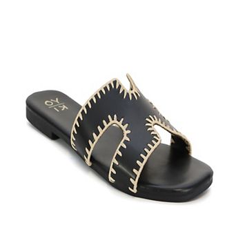 Yoki Essie-29 Women's Open Toe H-Band Stitch Sandals