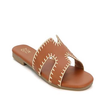 Yoki Essie-29 Women's Open Toe H-Band Stitch Sandals