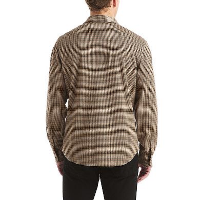 Men's Nautica Houndstooth Long Sleeve Woven Shirt