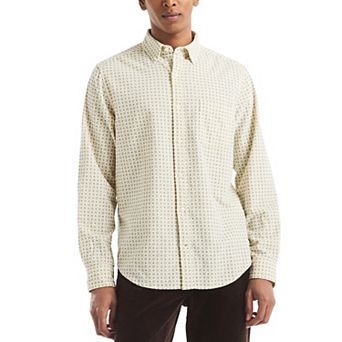 Men's Nautica Long Sleeve Corduroy Dobby Shirt