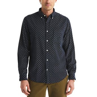 Men's Nautica Long Sleeve Corduroy Dobby Shirt
