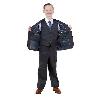 Solid 5pc Suit Set w/ Dress Shirt and Tie, Little Boys (4-7)