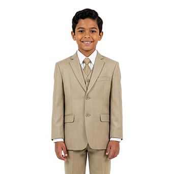 Solid 5 pc Suit Set w/ Dress Shirt and Tie, Little Boys (4-7)