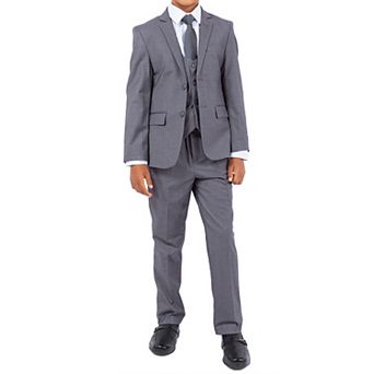 Solid 5 pc Suit Set w/ Dress Shirt and Tie, Little Boys (4-7)