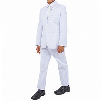 Solid 5 pc Suit Set w/ Dress Shirt and Tie, Little Boys (4-7)
