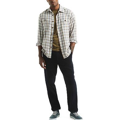 Men's Nautica Long Sleeve Stretch Flannel Plaid Shirt
