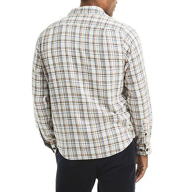Men's Nautica Long Sleeve Stretch Flannel Plaid Shirt