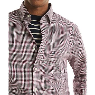 Men's Nautica Long Sleeve Plaid Button-Down Shirt
