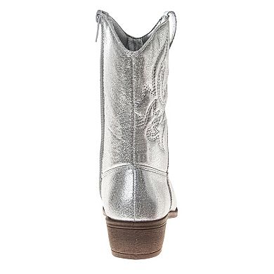 Kensie Girl Metallic Cowboy Boots