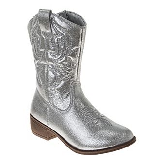 Kensie Girl Metallic Cowboy Boots