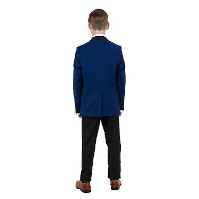 4-Piece Solid Suit Set Tuxedo Look w/ Tie, Little Boys (4-7)