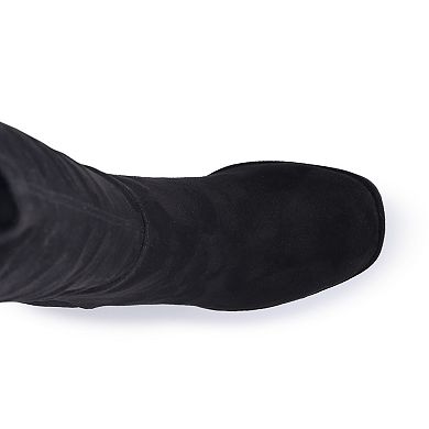 SO® Tall Platform Women's Block Heel Knee-High Boots
